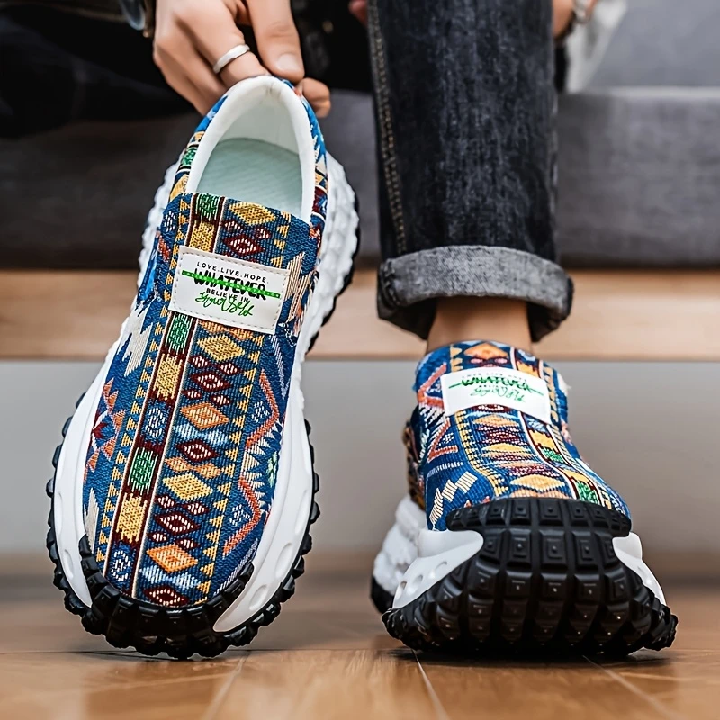 Tênis Slip-On Masculino com Sola Grossa que Aumenta a Altura | Casual Urbano, Leve, Respirável e Confortável - Imagem 6